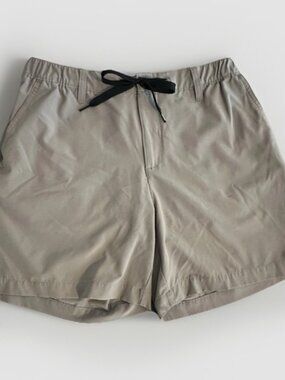 Chubbies Shorts Men Large Gray Stretch Chino 6 Inch Inseam Drawstring Elastic